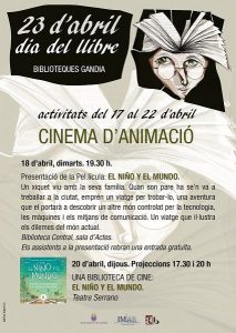 Gandia celebra el Dia del Llibre amb un programa al voltant de la figura de Gloria Fuertes 2 cinema danimacio 2