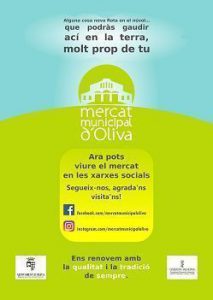 El Mercat d'Oliva obri web i comptes a les xarxes socials 1 campanya Mercat Municipal xarxes 7 09 2017