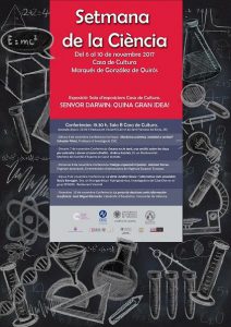 Nou-cents escolars participaran en la Setmana de la Ciència de Gandia 1 CONFERENCIES SETMANA web