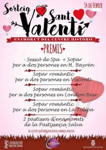 Les botigues de Gandia ixen de nou al carrer 1 Sant Valenti