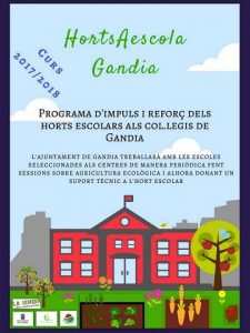 Gandia posa en marxa un projecte d'horts escolars 1 horts escolars 2