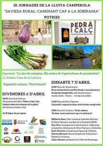 Potries acull el 6 i 7 d'abril les III Jornades de la Lluita Camperola 1 programa camperola 18