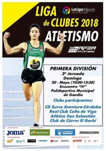 Gandia acull la segona jornada de la Lliga de Clubs d'Atletisme de Primera Divisió 1 atletisme