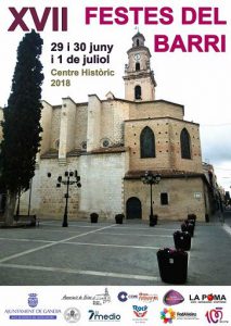El centre històric de Gandia avança les seues festes patronals als primers dies de juliol 1 Cartell Festes Centre Historic
