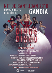 Gandia recupera el castell de focs per a la Nit de Sant Joan i programa un concert de Diva's Disco 1 gayfriendly