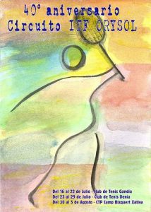 L'augment de la dotació econòmica dispara l'interès pel torneig Orysol de tennis 1 cartell Orysol 40 aniversari