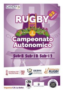Gandia acull dissabte una jornada del campionat autonòmic de rugbi base 1 rugby cartell