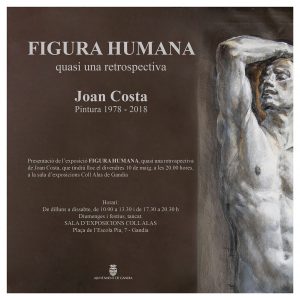 L' artista Joan Costa exposa a la Sala Coll Alas a Gandia. 1 invitacio exposicio FIGURA HUMANA de JOAN COSTA 2