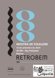 Ròtova gaudirà de l’associació La Vihuela que visita per primera vegada la Safor 1 2019 09 14 Retrobem Rotova Cartell