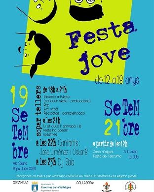 #TavernesEnFestes programa la Festa Jove 1 festa jove