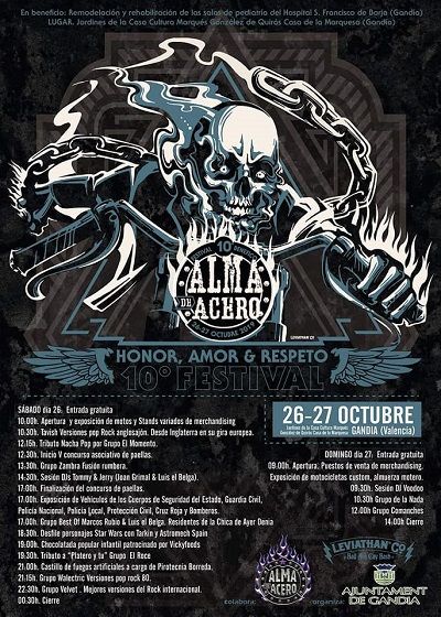 Ànima d'Acer i Cor d'Or: X Festival Solidari 'Alma de Acero' a Gandia 1 X Festival Alma de Acero