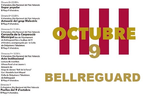 Bellreguard celebra el 9 d'octubre "Dia Nacional del País Valencià" 1 agenda bellreguard
