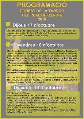 El Porrat de la Tardor del Real de Gandia comptarà amb més participació i activitats lúdiques 1 entrada1