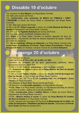 El Porrat de la Tardor del Real de Gandia comptarà amb més participació i activitats lúdiques 2 entrada2