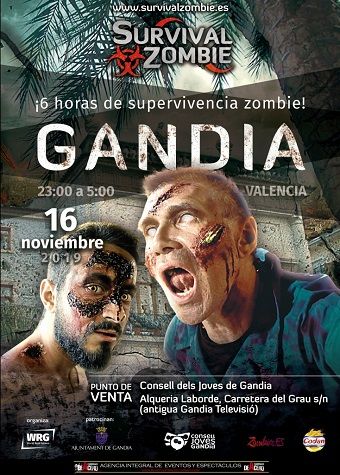 Zombís solts per Gandia a la "IV Survival Zombie Gandia" 1 sz gandia 2019