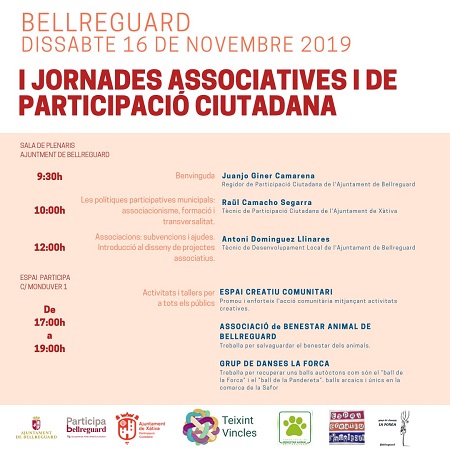Bellreguard: I Jornades Associatives i de Participació Ciutadana 1 cartell jornada associativa
