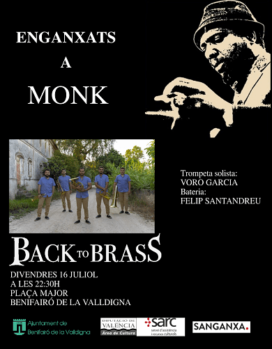 Back to Brass actuarà a Benifairó amb música de Thelonius Monk 1 MONK