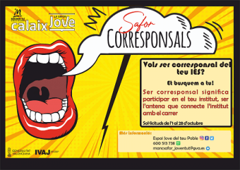 Nova edició del programa "Corresponsals Juvenils" de la Mancomunitat de la Safor 1 Cartell Ser Corresponsal data