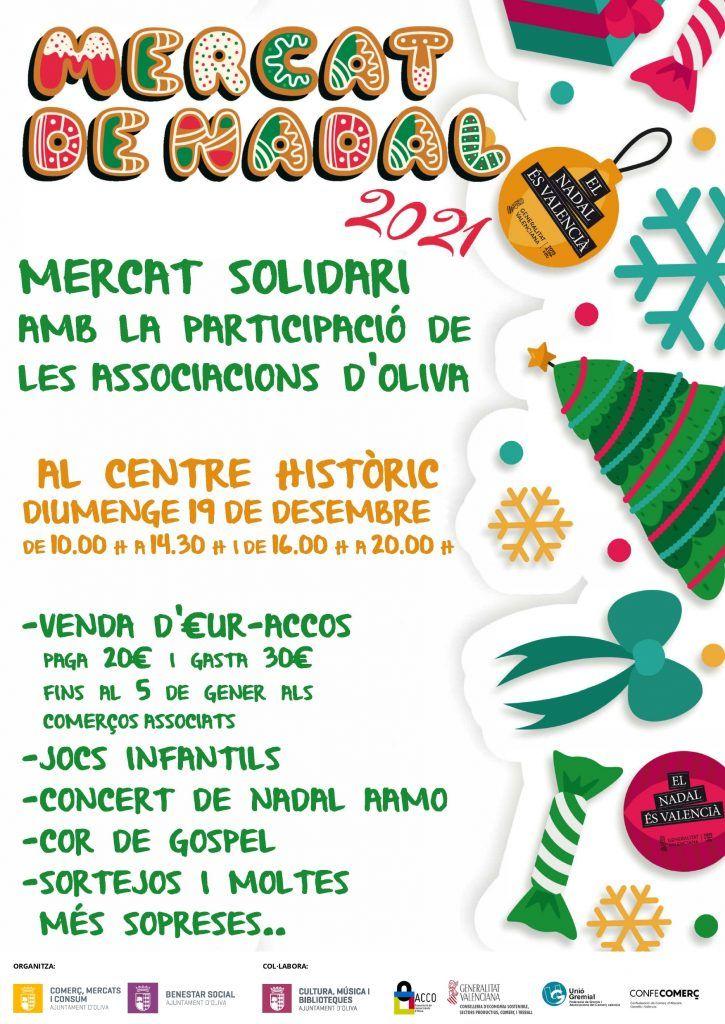 Oliva acull el Mercat Solidari amb motiu de les festes de Nadal 1 Mercat solidari