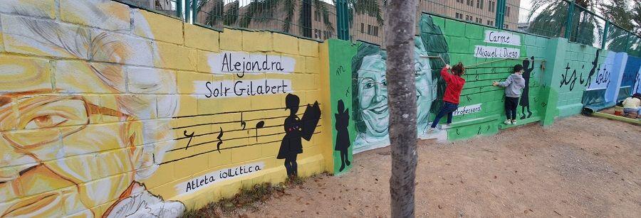 L’AMPA i el CEIP del Roís de Corella inauguren 'El pati violeta del Roís' 1 ceip rois de corella 2