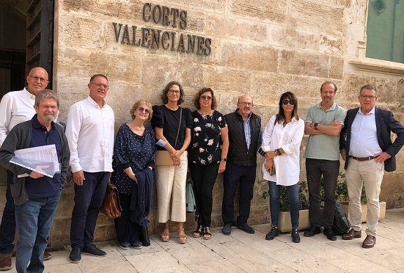 Javier Cremades, president del col·lectiu “Salvem les platges al sud de Gandia” va comparéixer a les Corts Valencianes 1 Membres de les Associacions de Tavernes, Sud de Gandia i Dènia