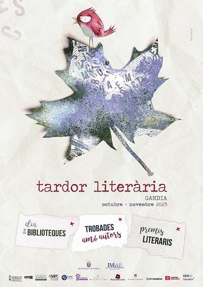 La Tardor Literària de Gandia és dura a terme durant cinc setmanes 1 Cartell Tardor literaria G 2023