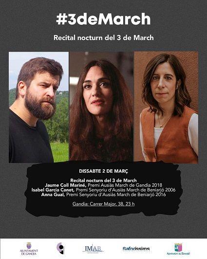 Torna una nova edició del #3deMarch a Gandia 1 3deMarch cartell