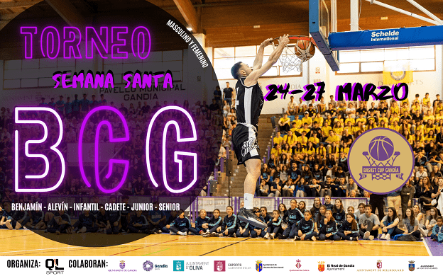 El turisme esportiu protagonista amb el Torneig Basket Cup Gandia 1 Cartel oficial BCG
