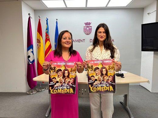 La platja de Gandia acull l'espectacle 'La noche es comedia' 1 RdP Comedia