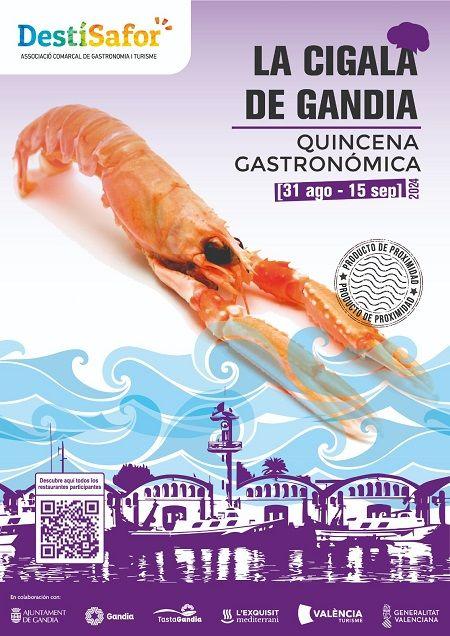La Cigala protagonista de una nova quizena gastronòmica a Gandia 2 Cartell cigala