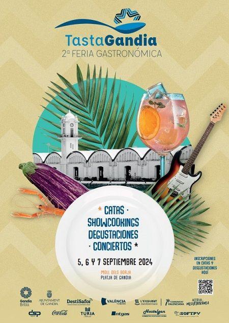Torna la fira gastronòmica 'Tasta Gandia' a la Platja de Gandia 2 cartell 2a fira gastronomica