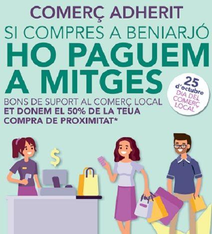 Beniarjó impulsa la dinamització del comerç local amb una nova edició dels bons comerç 1 Aj. Beniarjo CARTELL BONS COMERC LOCAL 2024 1 page 0001