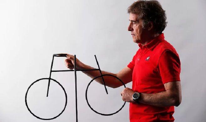 L'exciclista professional Perico Delgado participa en la prèvia del Gran Fons Alberto Contador 1 Oliva Perico Delgado