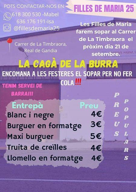 Les Filles de Maria 2025 del Real de Gandia organitzen "La Cagà de la Burra" 1 Real de Gandia Filles de Maria 2025