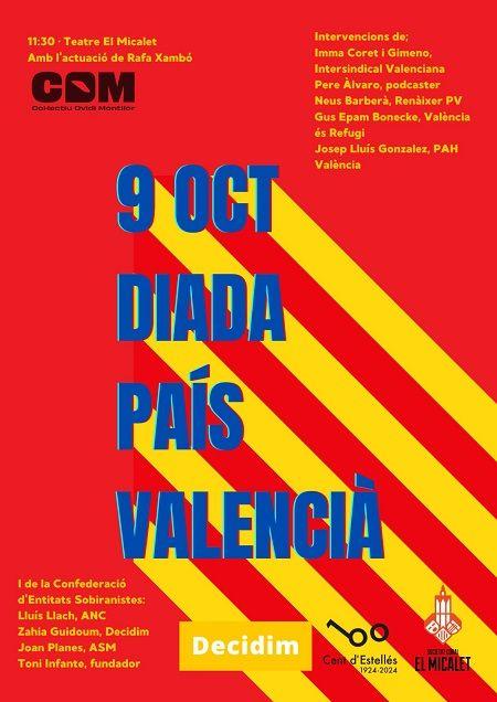 Decidim organitza un acte polític que versarà sobre la situació colonialista del País Valencià 1 Decidim 9 doctubre