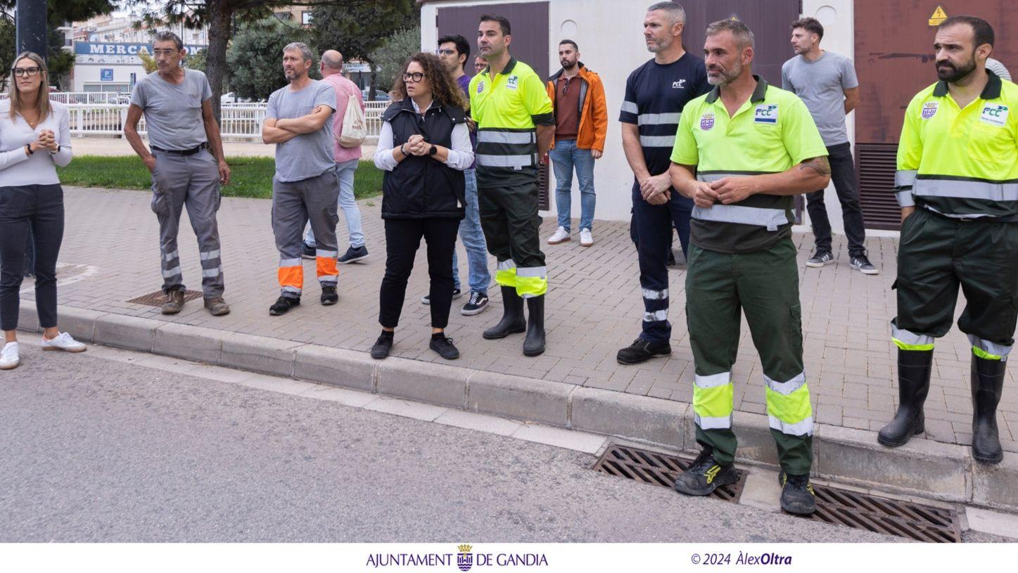Gandia envía maquinària i operaris per ajudar als pobles afectats per la gota freda 1 IMG 20241031 174209