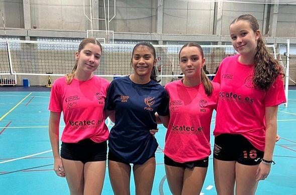 Complicat cap de setmana de competició per als equips del CV Arenas de Gandia 2 Jugadores de categoria cadet seleccio autonomica