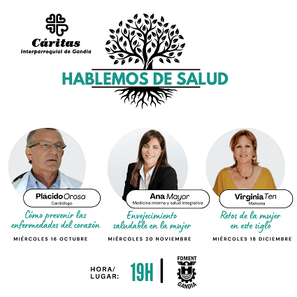 Càritas Gandia impulsa un Cicle de Xarrades sobre Salut 1 charlas salud