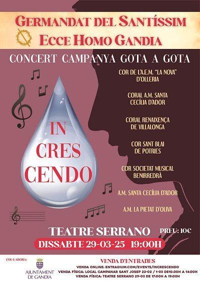 El Santíssim Ecce Homo de Gandia organitza el concert "Gota a Gota, In Crescendo" 1 CARTEL Concierto Gota a Gota 1 pdf