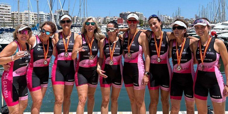 El Club de Rem Cia Gandia obté un històric bronze en categoria veterana en el Campionat d'Espanya 1 veteranas campeonato espana