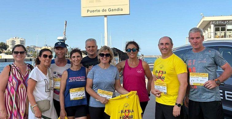 Un altre èxit del V Repte Solidari del Club de Rem Cia Gandia a favor de l'AECC 1 Reto solidari Rem Cia Gandia