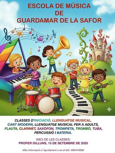 Torna l'Escola de Música de Guardamar de la Safor 1 Escola de Musca Guardamar de la Safor 2025