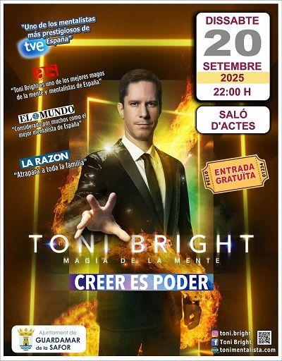 El mentalista Toni Bright actua a Guardamar de la Safor 1 Guardamar de la Safor Toni Bright