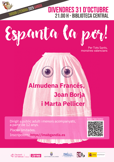 Nova edició de "Espanta la Por!" a la Biblioteca Central de Gandia 1 10 31 Cartell Espanta la por