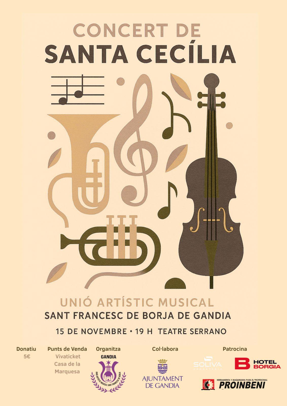 El Teatre Serrano serà l'escenari del concert de Santa Cecília de la Unió Artístic Musical Sant Francesc de Borja 1 WhatsApp Image 2025 10 27 at 12.31.45