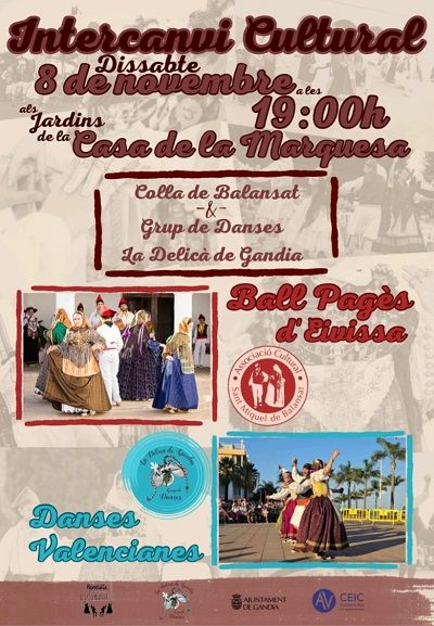 Gandia acull un intercanvi cultural de danses eivissenques i valencianes 2 Cartell intercanvi Eivissa