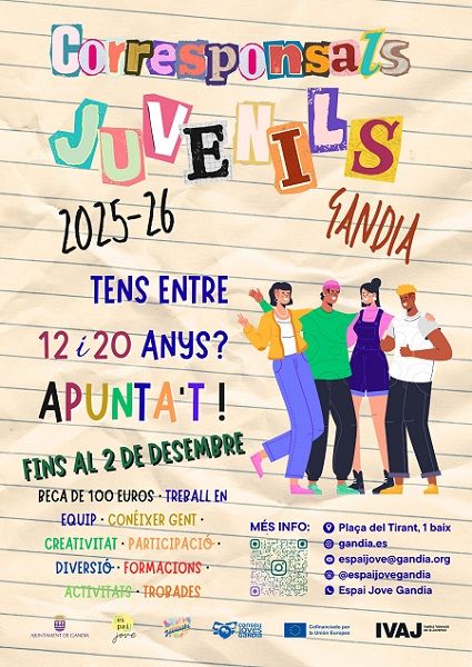 Nova edició del programa de corresponsals juvenils a Gandia 2 Corresponsals Gandia 2025 1