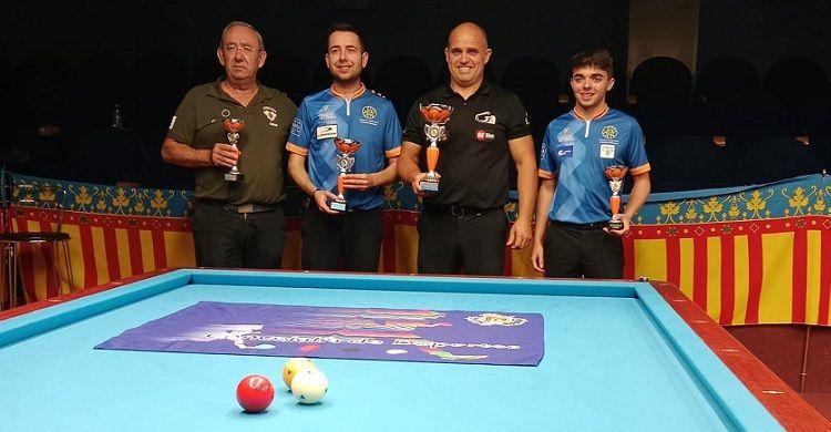 José Luis Pascual conquista l’Open 200 “Ciutat de Castalla” amb un billar d’alta qualitat 1 Foto Podium Final