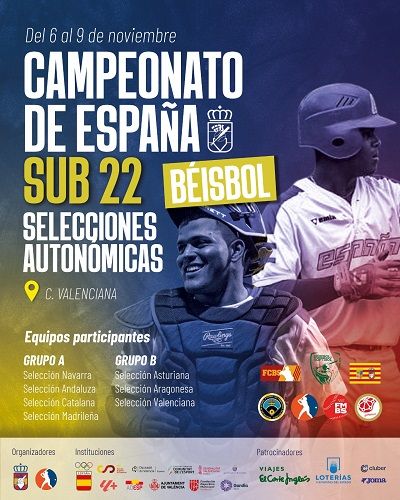 Gandia es converteix en l’epicentre del beisbol nacional 1 Gandia cartell campionat de beisbol sub 23