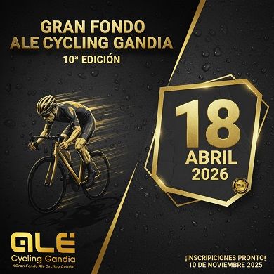 Oberta la inscripció per a la Marxa Gran Fons Ale Cycling Gandia 2026 1 Marxa Gran Fons Ale Cycling Gandia 2026